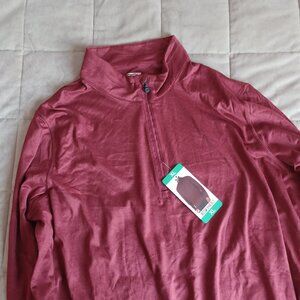 Maroon Quarter Zip Pullover